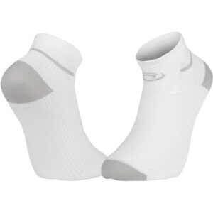 Chaussettes de running BV SPORT Light Run Courte – Blanc / Gris