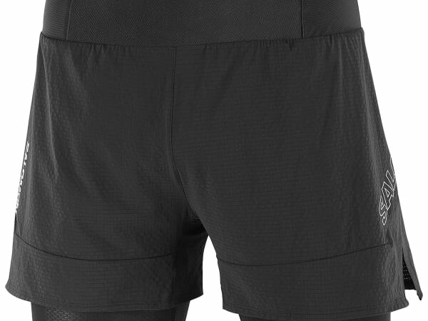 Short de trail Salomon Sense 2in1 - Noir - taille XL 2025