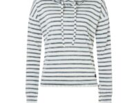 SUPER.NATURAL W Funnel Stripe Hoodie - Blanc / Bleu - taille S 2024