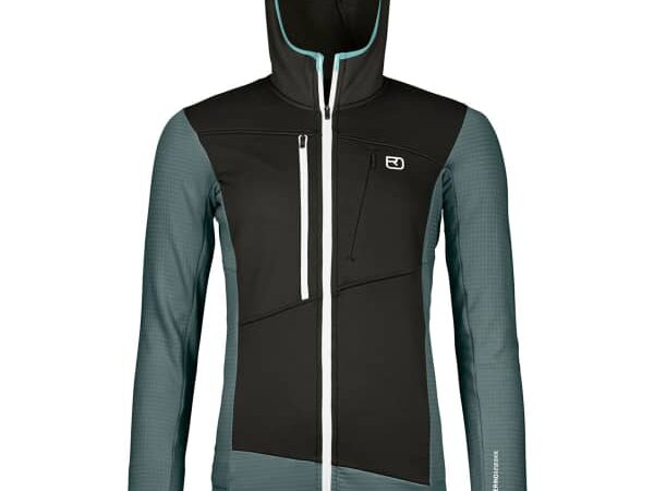 Veste en polaire à capuche pour femme ORTOVOX Fleece Grid Hoody W - Gris - taille M 2025