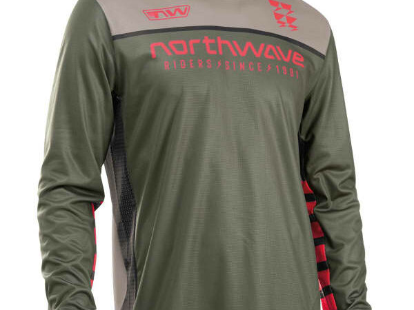 Maillot NORTHWAVE Edge 2 Jersey Ls - Vert - taille S 2024 pour VTT