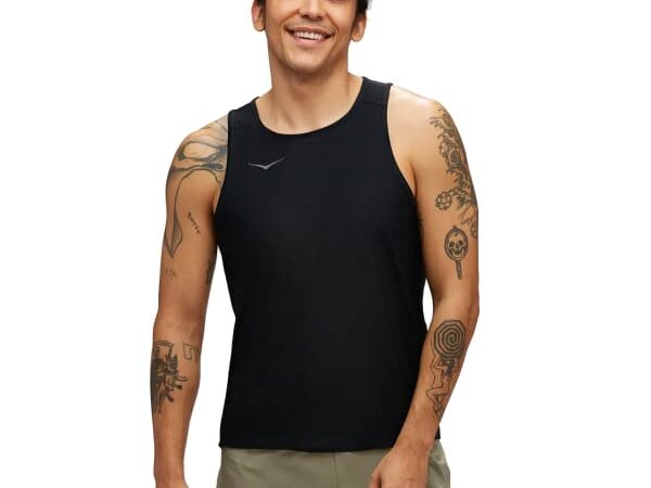 Débardeur HOKA ONE ONE Airolite Run Tank Noir Taille M 2025 pour homme