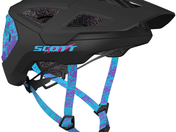 Casque de vélo SCOTT Tago Plus Noir / Bleu / Violet 55/59 2025 pour trail et tout-terrain