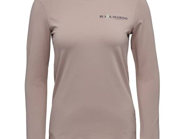 Tee-shirt manches longues BLACK DIAMOND W Heritage Wordmark - Rose - Taille L 2024