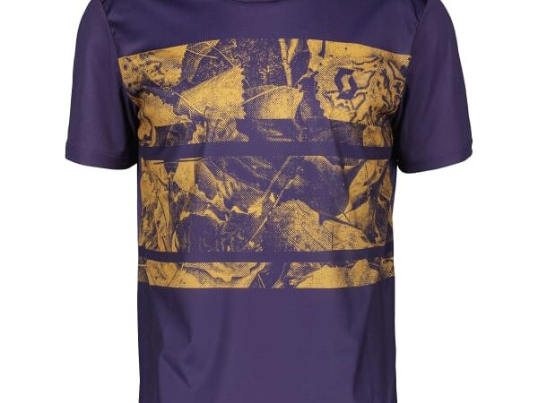 Maillot cycliste SCOTT Shirt M's Trail Flow Ss - Violet / Marron - taille S
