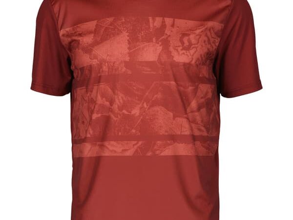 Maillot de cyclisme SCOTT Shirt M's Trail Flow Ss - Rouge - Taille M 2024