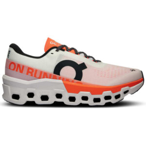 ON RUNNING Cloudmonster 2 – Chaussure de running homme – Blanc / Orange – Taille 42 1/2 2024