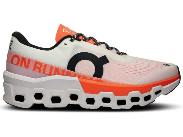 ON RUNNING Cloudmonster 2 - Chaussure de running homme - Blanc / Orange - Taille 42 1/2 2024