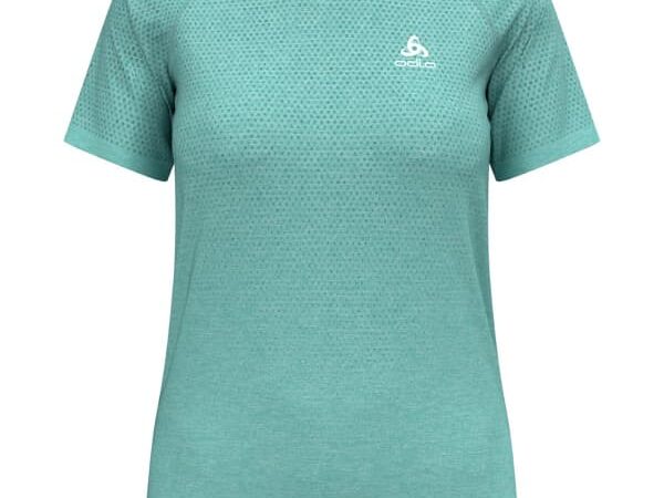 Tee-shirt technique de running Odlo Ts Crew Neck S/s Essential Seamless W - Vert - Taille M 2024