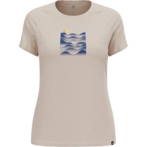 Tee-shirt ODLO W Ascent Pw 130 Sunset Crew Neck S/s – Gris – taille XS 2024