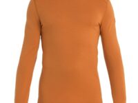 T-shirt ICEBREAKER M 260 Tech Ls Crewe - Orange - taille L 2024
