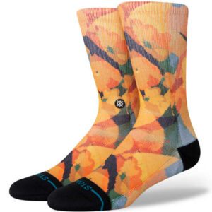 Chaussettes Stance Keys Crew en orange, taille 43/46