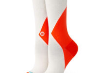 Chaussettes STANCE Reflect Crew Blanc/Orange Taille 38/42 2025