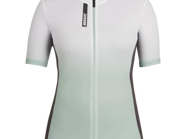 Maillot de vélo MAVIC Essential Graphic Jersey pour femme - Blanc / Vert - taille XS 2024