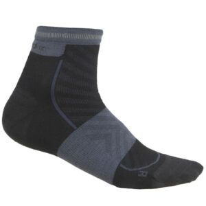 ICEBREAKER W Merino Run+ Ultralight – Noir / Gris – Taille 38/40 2025
