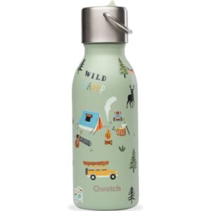 Bouteille isotherme QWETCH pour enfants Yosemite 350 ml – Vert 2025