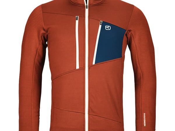 ORTOVOX Fleece Grid Jacket - Veste en polaire légère et chaleureuse pour homme