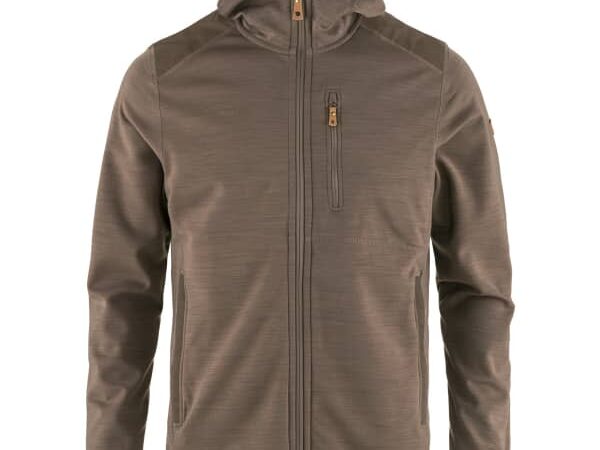 Sweat à capuche FJALLRAVEN Keb Fleece Hoodie pour homme - Marron - taille XL 2025