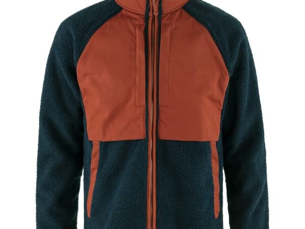 Veste FJALLRAVEN Vardag Pile Jacket M - Orange / Bleu - Taille M 2025