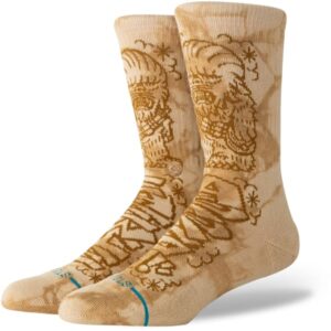 Chaussettes STANCE Dj Chewie Crew – Beige / Marron – taille 38/42 2025