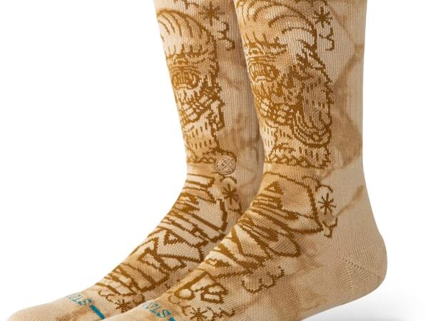 Chaussettes STANCE Dj Chewie Crew - Beige / Marron - taille 38/42 2025