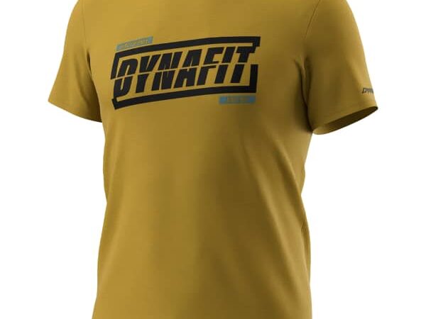 DYNAFIT Graphic Co M S/s Tee - Marron - taille 46/S 2025