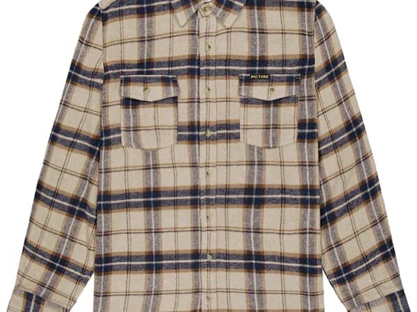 Chemise homme PICTURE Niley Shirt Wood Marron taille S