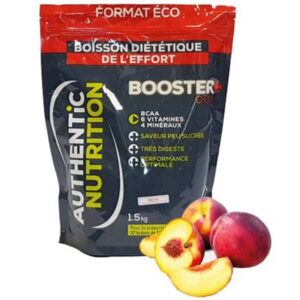 BOOSTER+ 1500g Pêche Orange Isotonique Energétique Sport Nutrition
