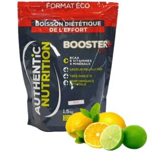 Boisson énergétique isotonique Authentic Nutrition Booster+ 1500g Citron Bleu Unique