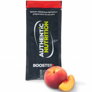 AUTHENTIC NUTRITION Booster+ Sachet 40g Pêche Orange Unique 2024 – Boisson énergétique isotonique riche en BCAA et électrolytes