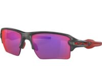 Lunettes de soleil OAKLEY Flak 2.0 Xl Blanc / Gris / Rouge 2024 pour sportifs