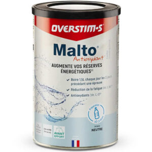 Boisson énergétique Overstims Malto Antioxydant Neutre 500g – Blanc