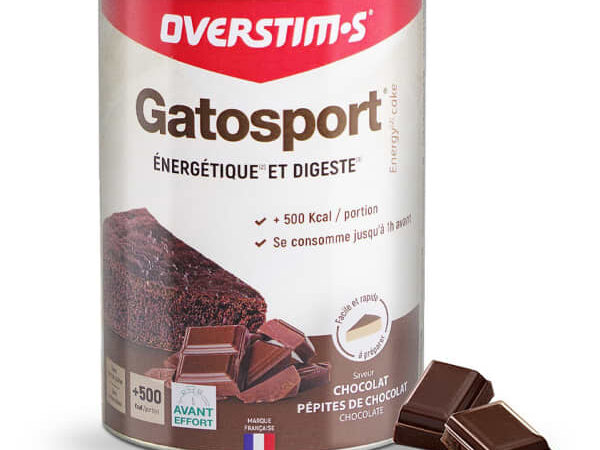 Préparation pour gâteau énergétique Overstims Gatosport Chocolat Pépites Blanc / Marron Unique