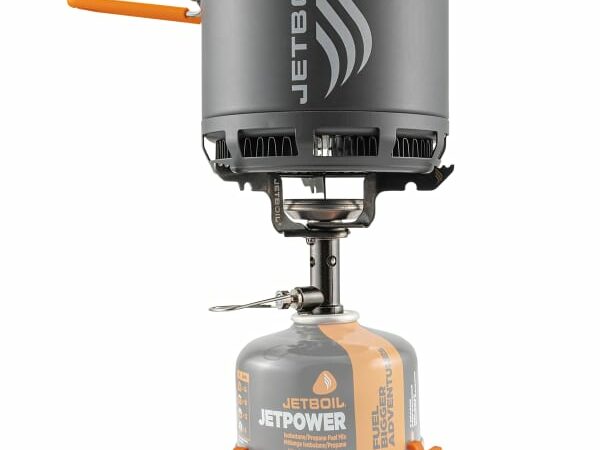 JETBOIL Stash Gris / Orange Unique 2025 - Réchaud ultra léger pour aventuriers