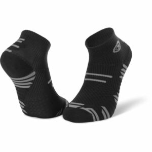 Chaussettes de trail BV SPORT Socquette Trail Elite gris-noir taille 45/47
