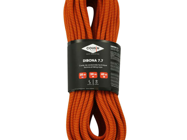 Corde de randonnée COUSIN Dibona 7,7mm X 20m Orange Unique 2025