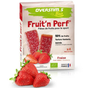 Barres énergétiques bio fraise x4 Overstims