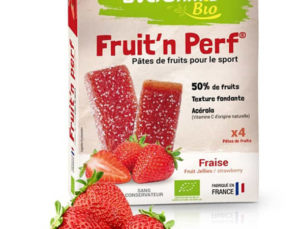 Barres énergétiques bio fraise x4 Overstims