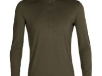 T-shirt de sport ICEBREAKER 200 Oasis Ls Half Zip pour homme - Vert - taille S 2023