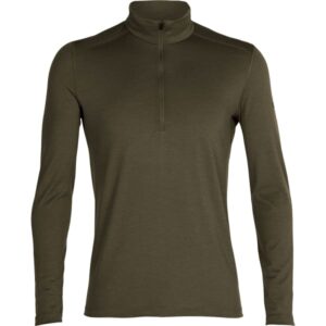 T-shirt de sport ICEBREAKER 200 Oasis Ls Half Zip pour homme – Vert – taille S 2023