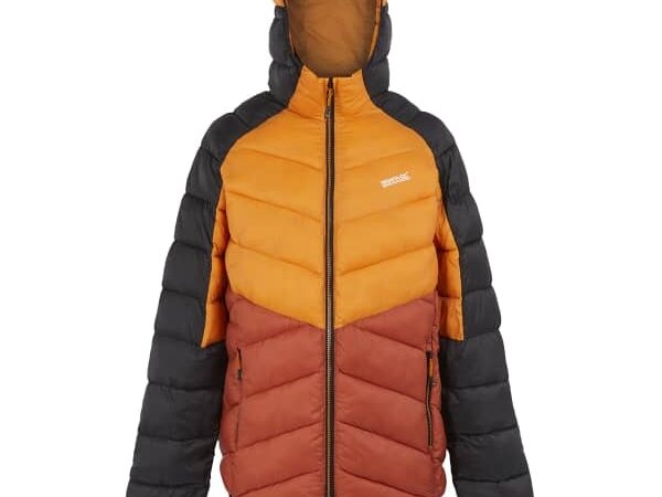 Veste matelassée REGATTA Hooded Dalent pour homme - Orange / Rouge / Noir - Taille S 2025