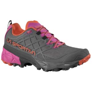 Chaussure de trail running La Sportiva Akyra II W – Gris/Rose – Taille 38