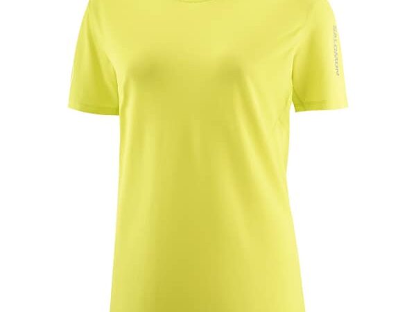 Tee-shirt de trail SALOMON Shortney Tee W pour femme jaune taille S 2025