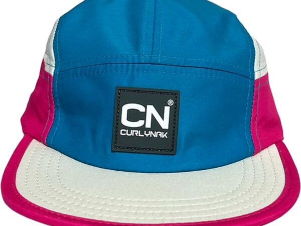 Casquette running Curlynak 5 Pans Cap - Bleu / Blanc / Rose - taille Unique