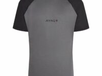 Tee-shirt manches courtes AYAQ Biafo Layer Merinos Gris/Noir taille M 2025