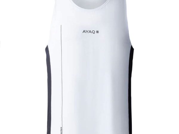 Débardeur de trail running Ayak Tenno Tank Stamina blanc taille M 2025