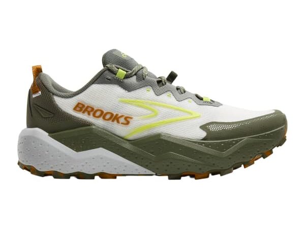Chaussure de trail homme BROOKS Caldera 8 - Blanc / Vert - taille 40 1/2 2025