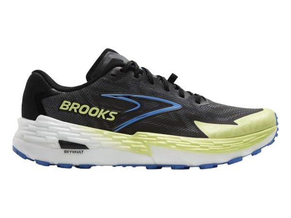 Chaussure de trail homme Brooks Catamount 4 - Noir / Jaune / Bleu - Taille 42 1/2 2025