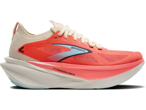 Chaussure de course BROOKS Hyperion Max 3 - Orange / Blanc - taille 36 2025