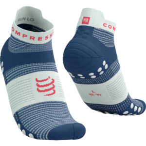 Chaussettes de running COMPRESSPORT Pro Racing Socks V4.0 Run Low Bleu taille 35/38
